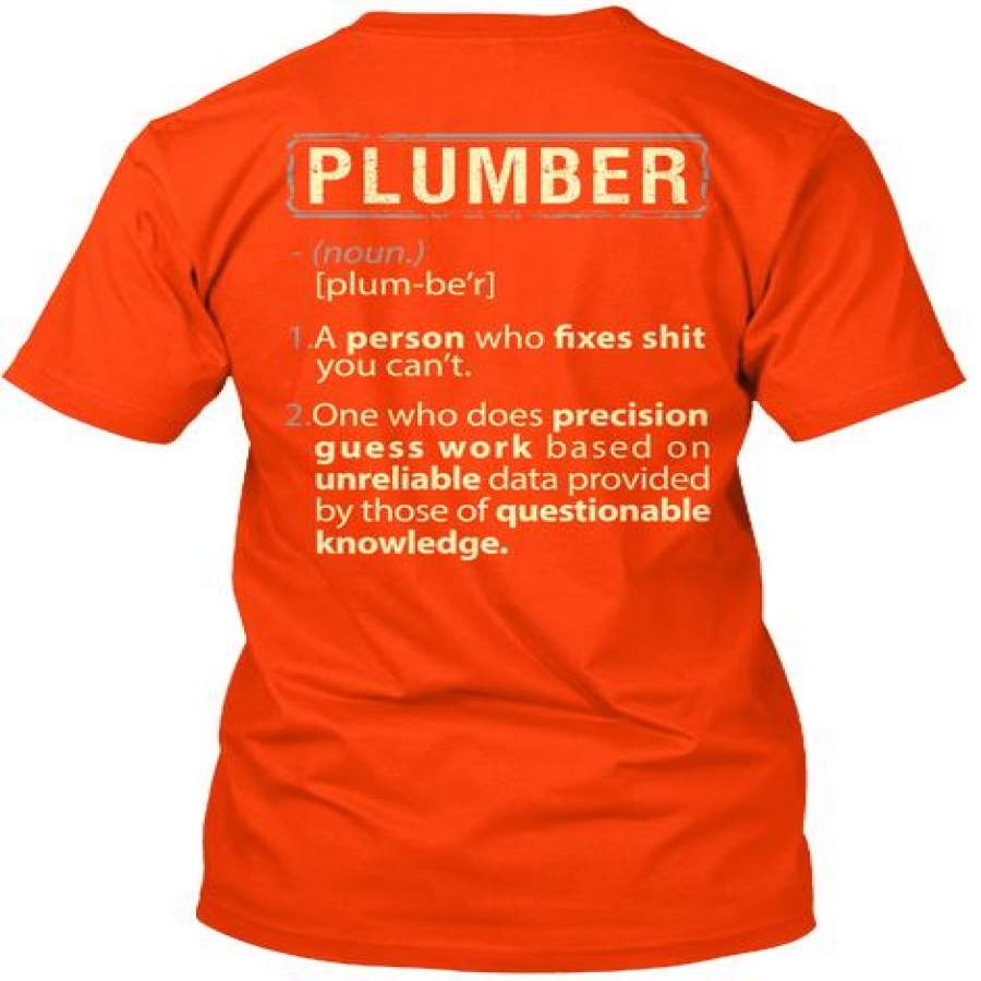 Plumbers T Shirts Funny Ultra Cotton …