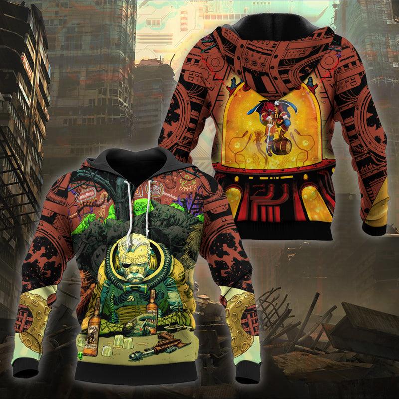 The Old Man Of Fear Agent Drink Captain Morgan Hoodie & Zip Hoodie