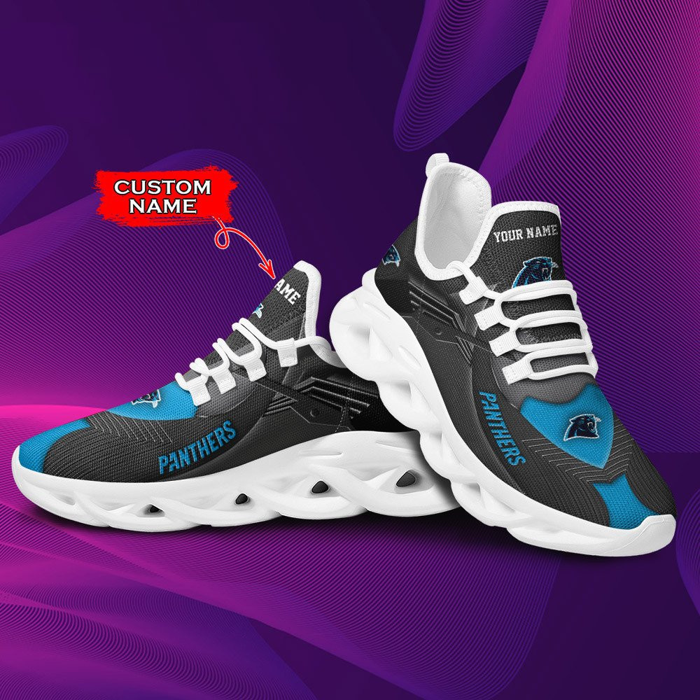 Carolina Panthers Personalized Clunky Sneaker Max Soul Shoes MS7434