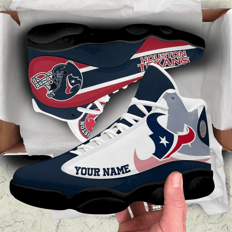 Houston Texans Jordan Personalized Air Jordan 13 Shoes JD13 V1030