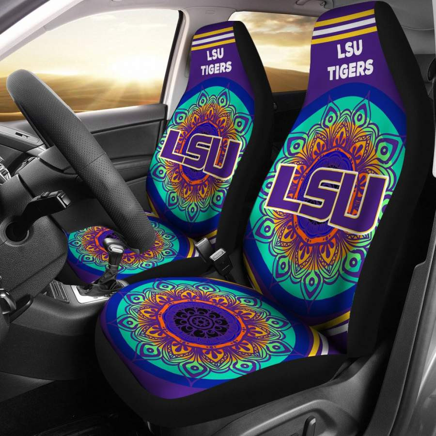 Unique Magical And Vibrant LSU Tigers Car Seat Covers CSC4294