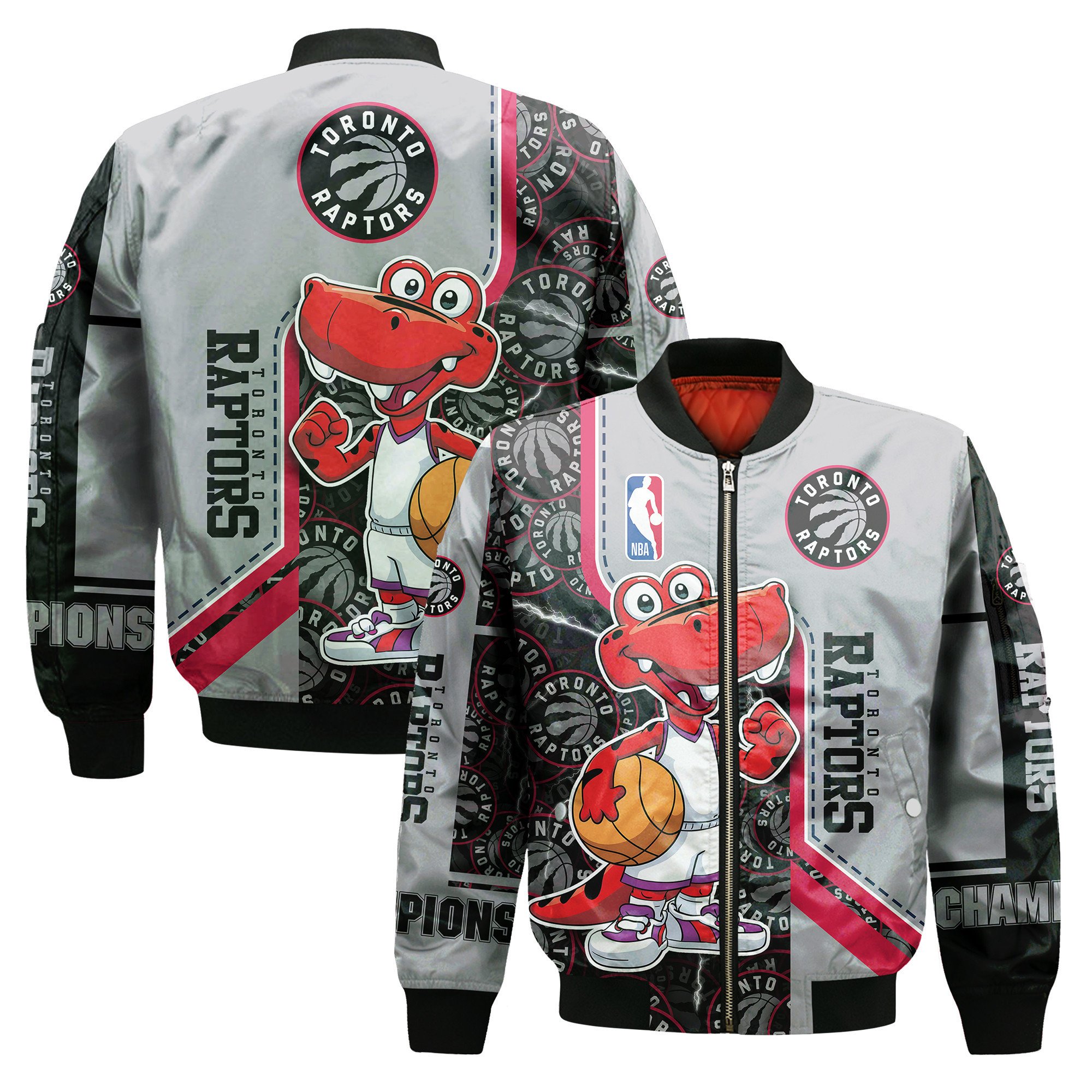 Toronto Raptors National Basketball Association 2023 Unisex 3D Bomber Jacket