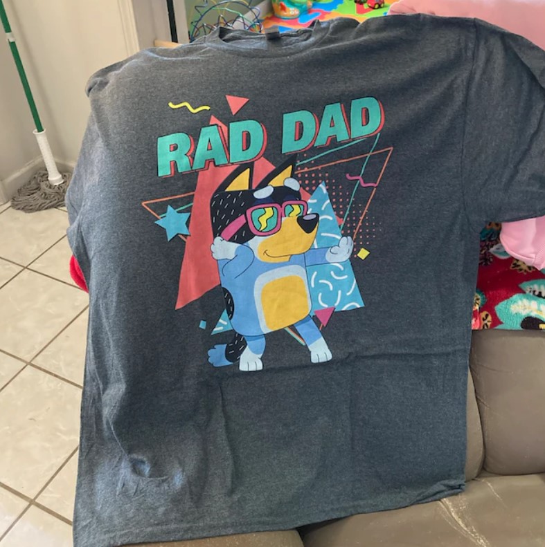 Bluey Bingo Family Disneyland Aesthetic Outfit T-Shirt | Rad Dad Shirt | Cool Dad Club Tee | Dad Birthday Gift, White Lie Shirts, Fall shirts, Family Christmas Shirts, Vintage Style Shirt