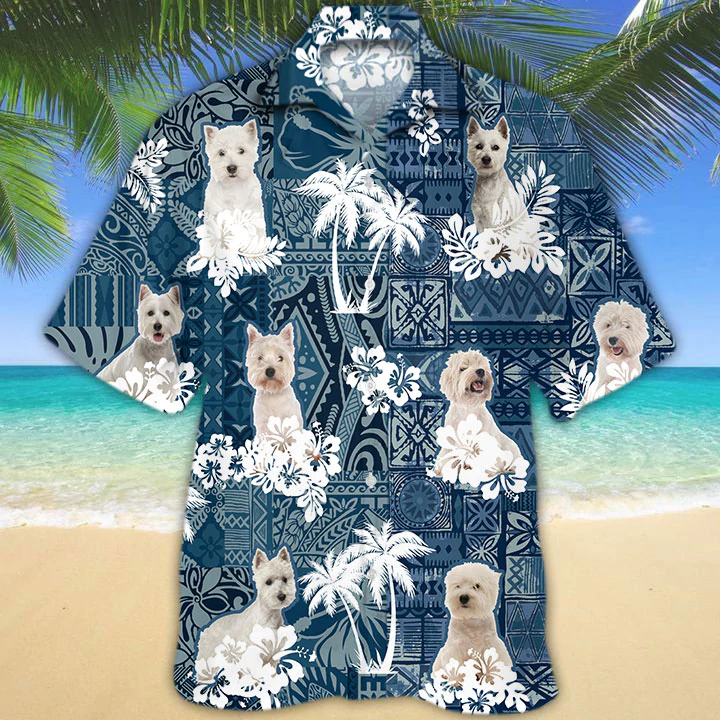 West Highland White Terrier Hawaiian Shirt