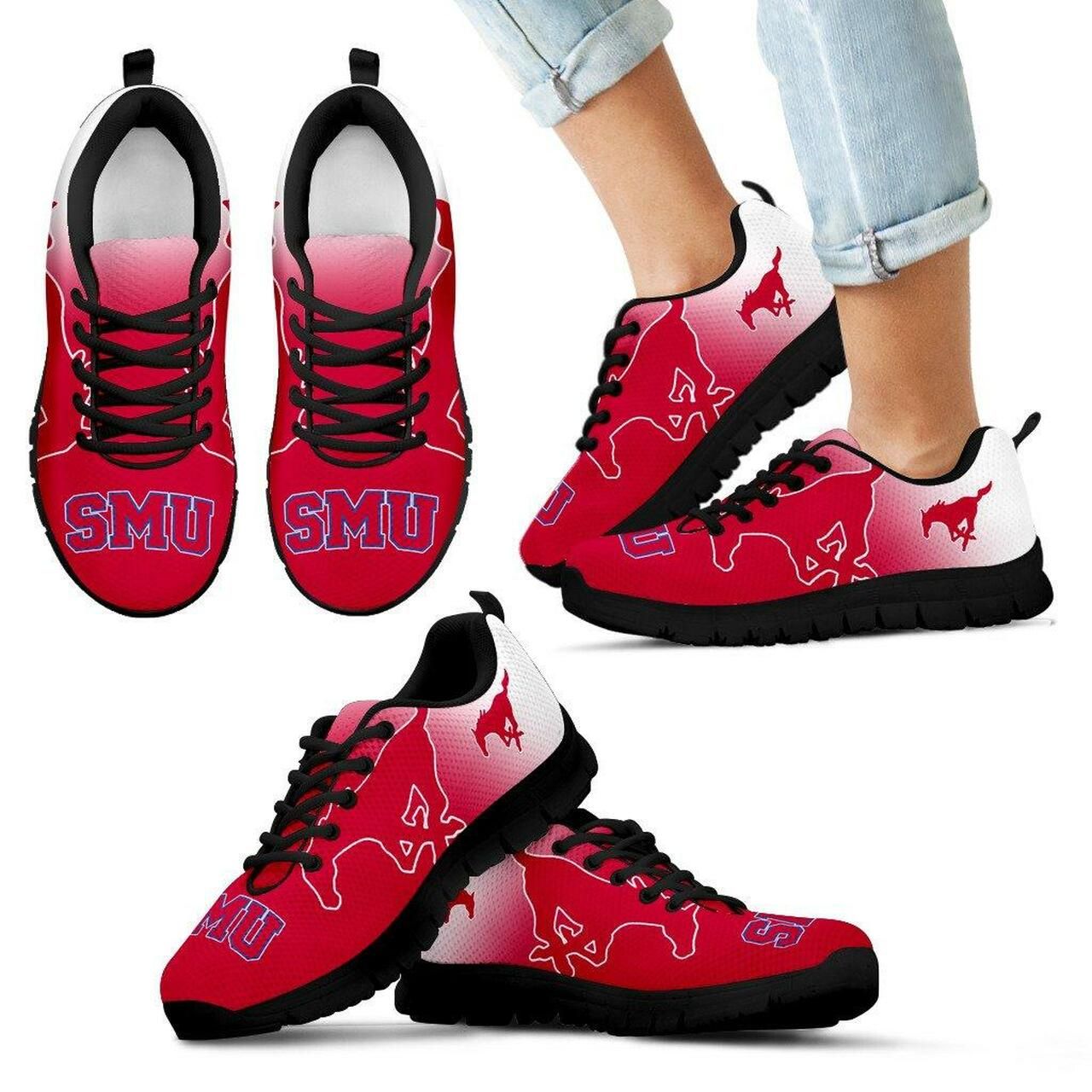Smu Mustangs Sneakers Special Unofficial Running Shoes For Men, Women Shoes14289