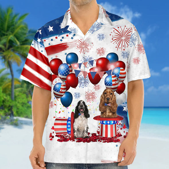 Cocker Spaniel Independence Day Hawaiian Shirt For Men And Women, 4Th Of July Hawaiian Shirt