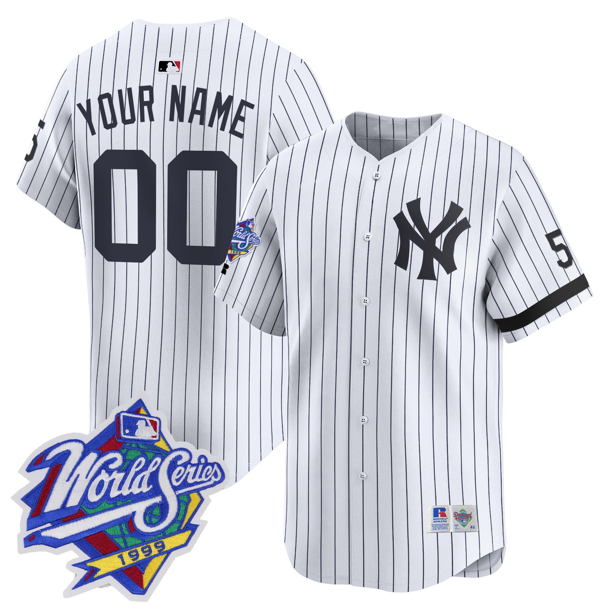 Yankees 1999 Throwback Joe Dimaggio Patch Vapor Premier Limited Custom Jersey – All Stitched