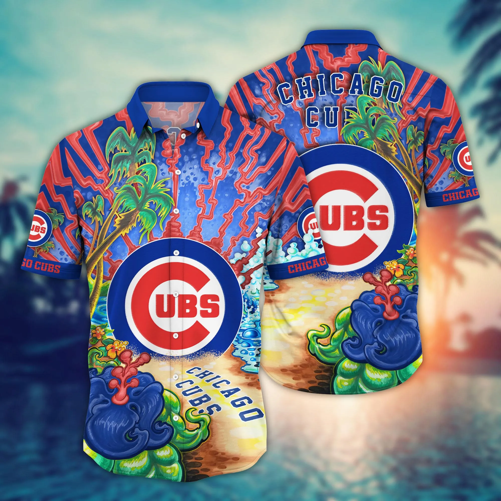 Chicago Cubs Mlb Hawaiian Shirt Tanningtime Aloha Shirt