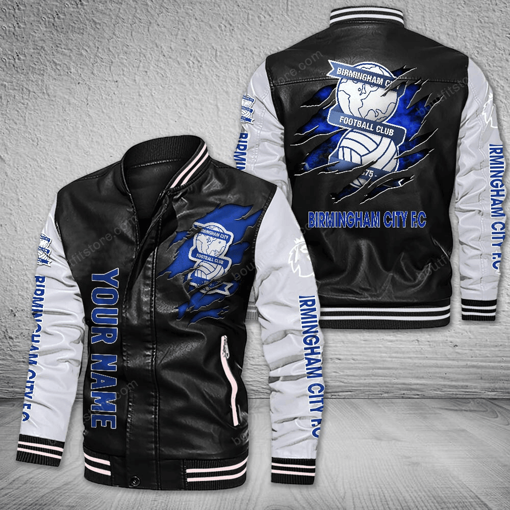 Birmingham City Leather Varsity Jacket