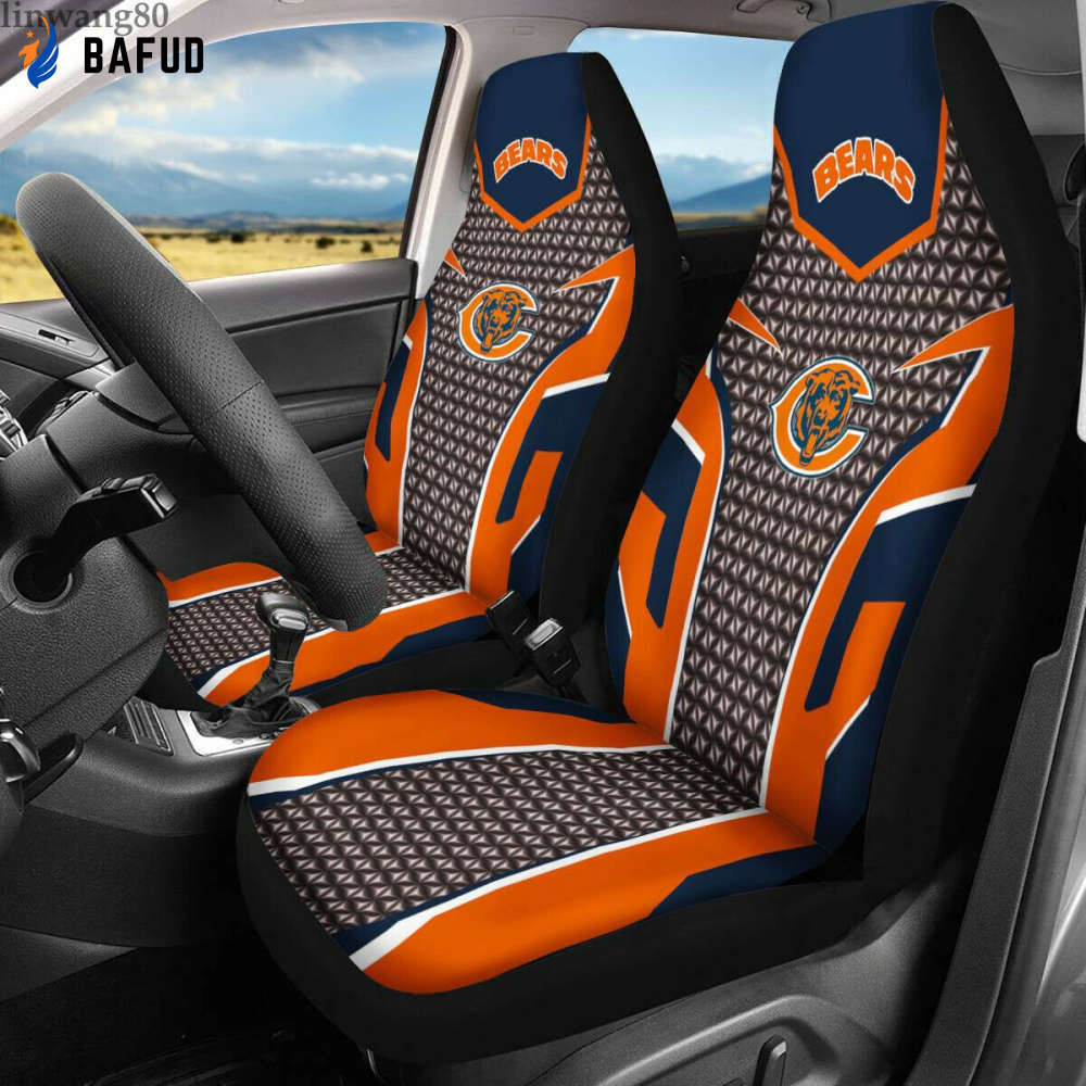 Chicago Bears Lover Car Seat Cover Set for Fan Gifts Car CSC7480