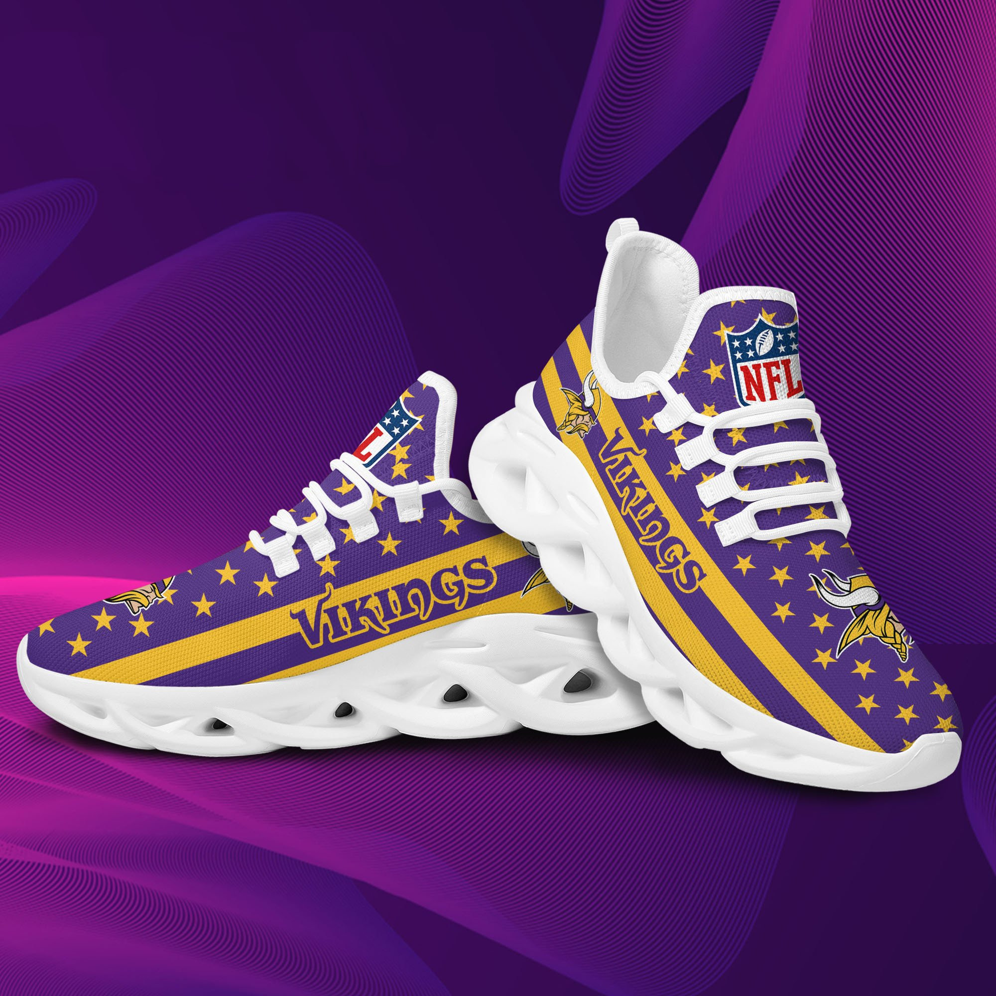 Minnesota Vikings Clunky Sneaker Max Soul Shoes MS1950