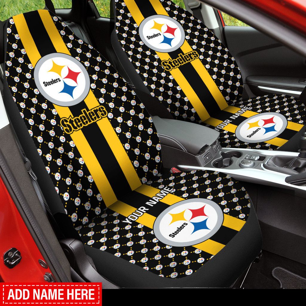 Pittsburgh Steelers Personalized Car Seat Cover Set CSC1540