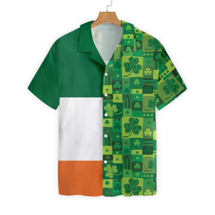 Shamrock Hawaiian Shirt, St Patrick’S Day, Luck Of The Irish, Aloha Shirt, Tropical Shirt, Men’S Casual Shirt