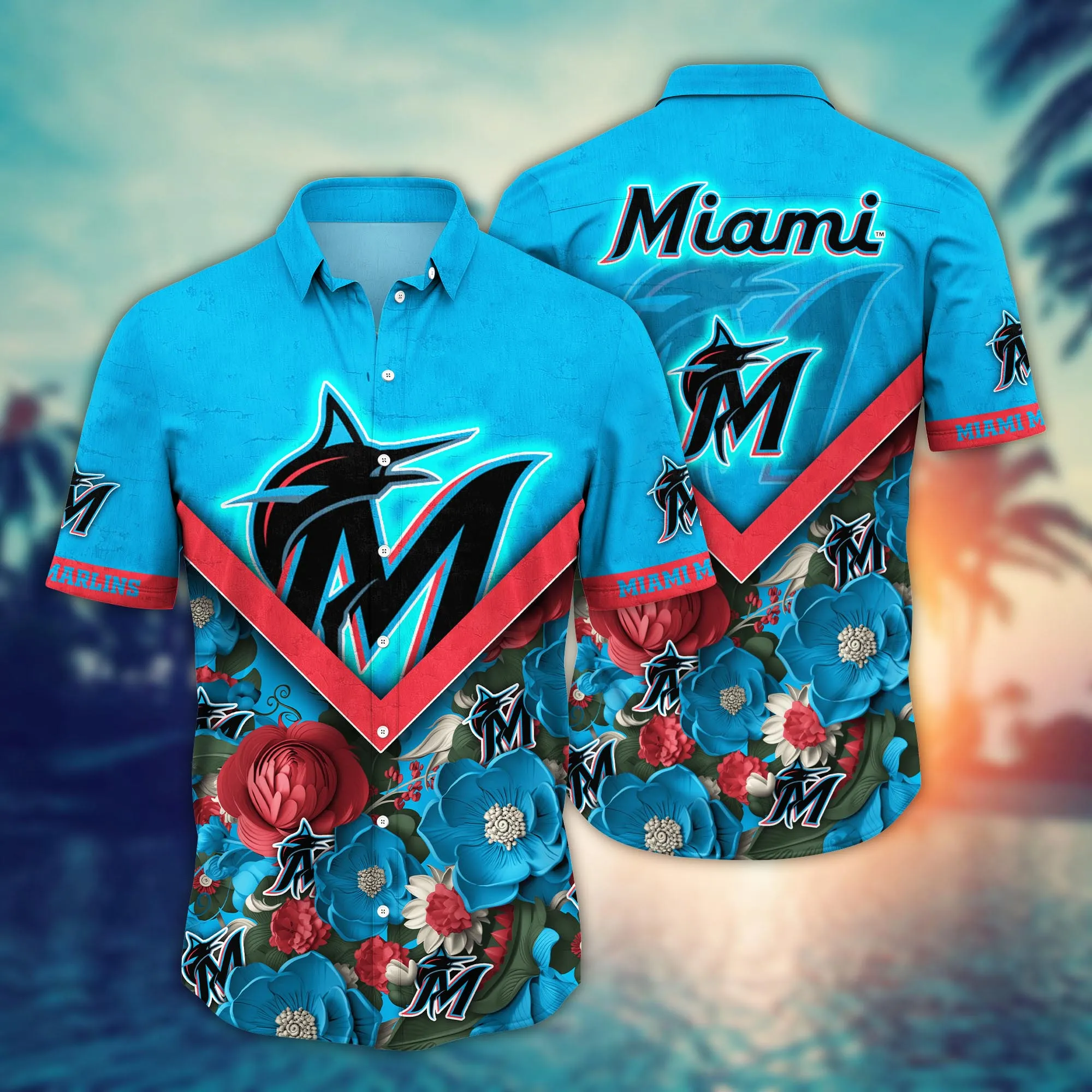 Miami Marlins Mlb Hawaiian Shirt Custom High Temperatures Aloha Shirt