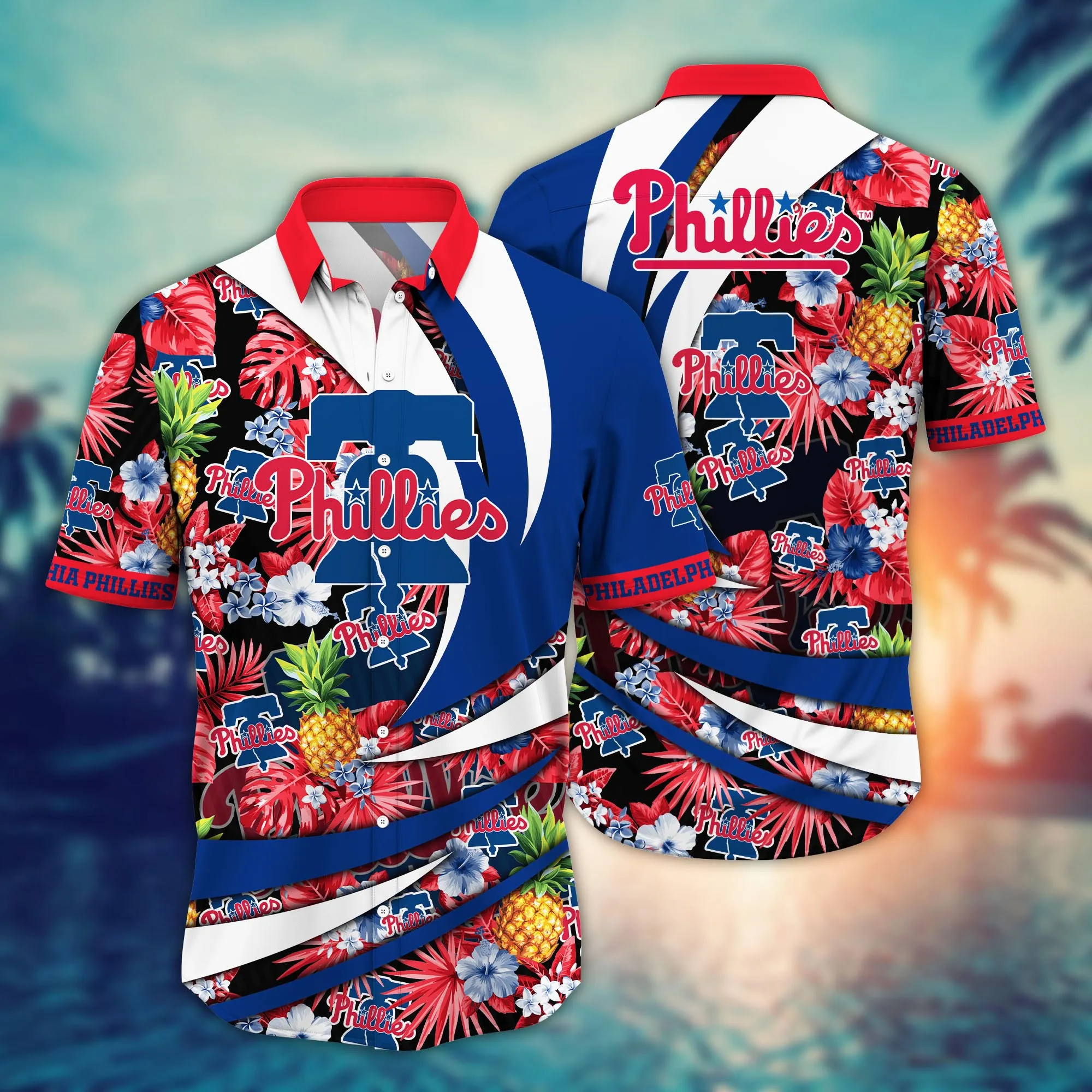 Philadelphia Phillies Mlb Hawaiian Shirt Break Field Sport Shirts