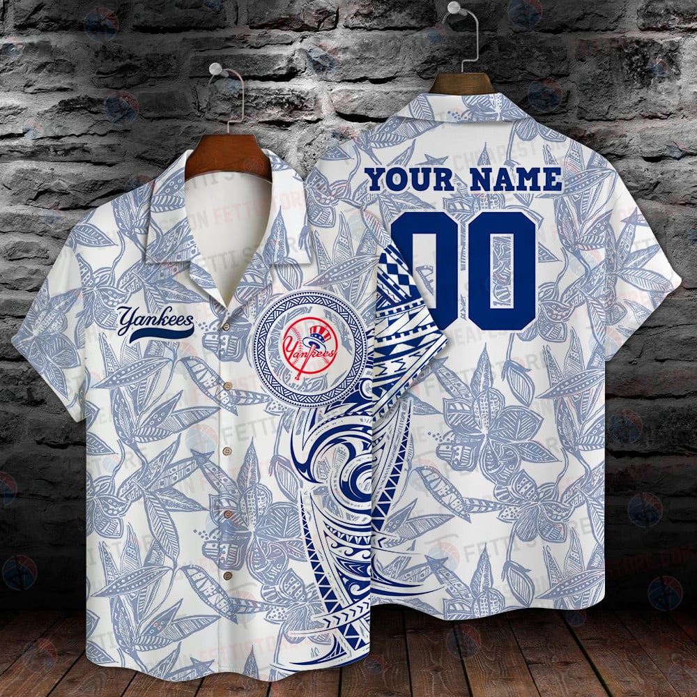 Newyork Yankees Mlb Summer Pattern Stm Custom Hawaiian Shirt