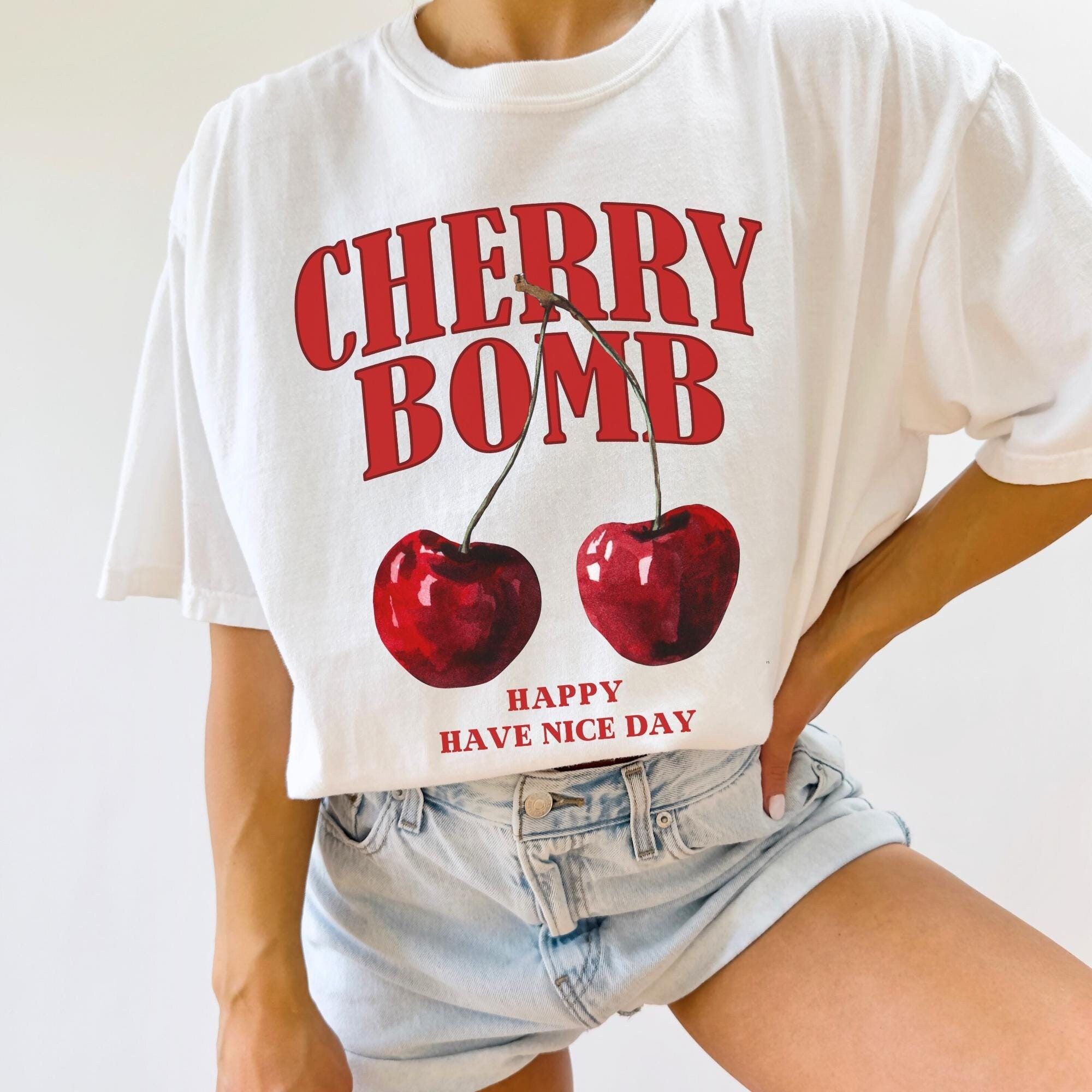 Shirt Ideas, Boho Cherry Shirt, Vint …