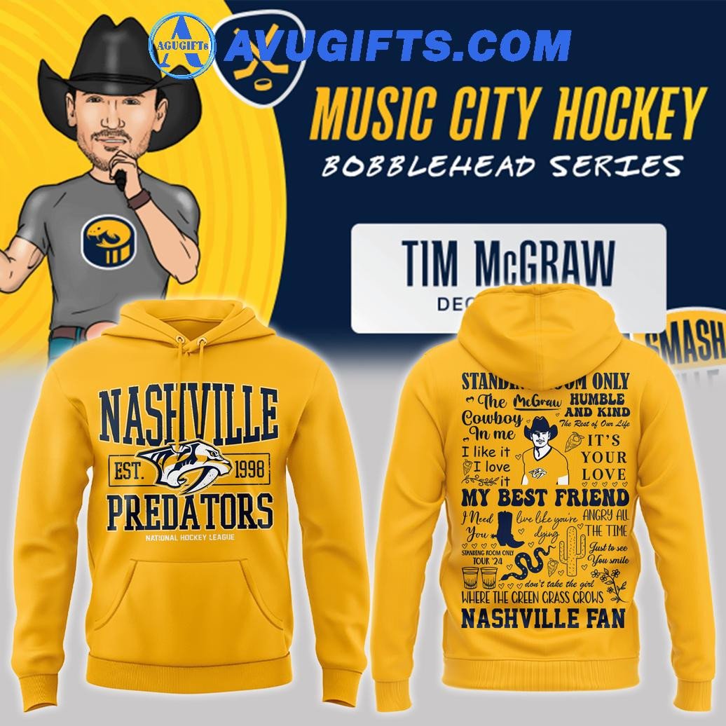 Nashville Est Predators National Hockey Tim Mcgraw Hoodie – Zip Hoodie 3D Aop Shirt