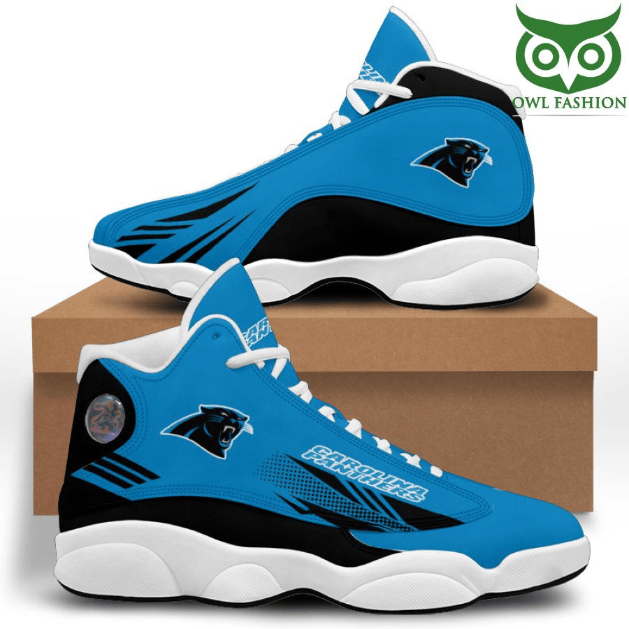 Carolina Panthers Blue Black Air Jordan 13 Shoes JD13 V766