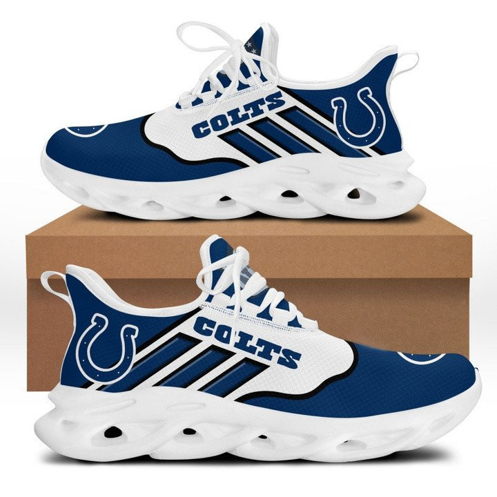 Indianapolis Colts Blue White 3D Max Soul Sneaker Shoes MS2432