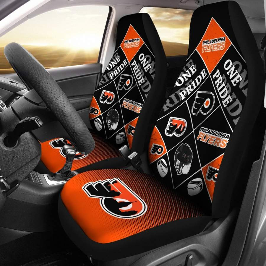 Colorful Pride Flag Philadelphia Flyers Car Seat Covers CSC3104