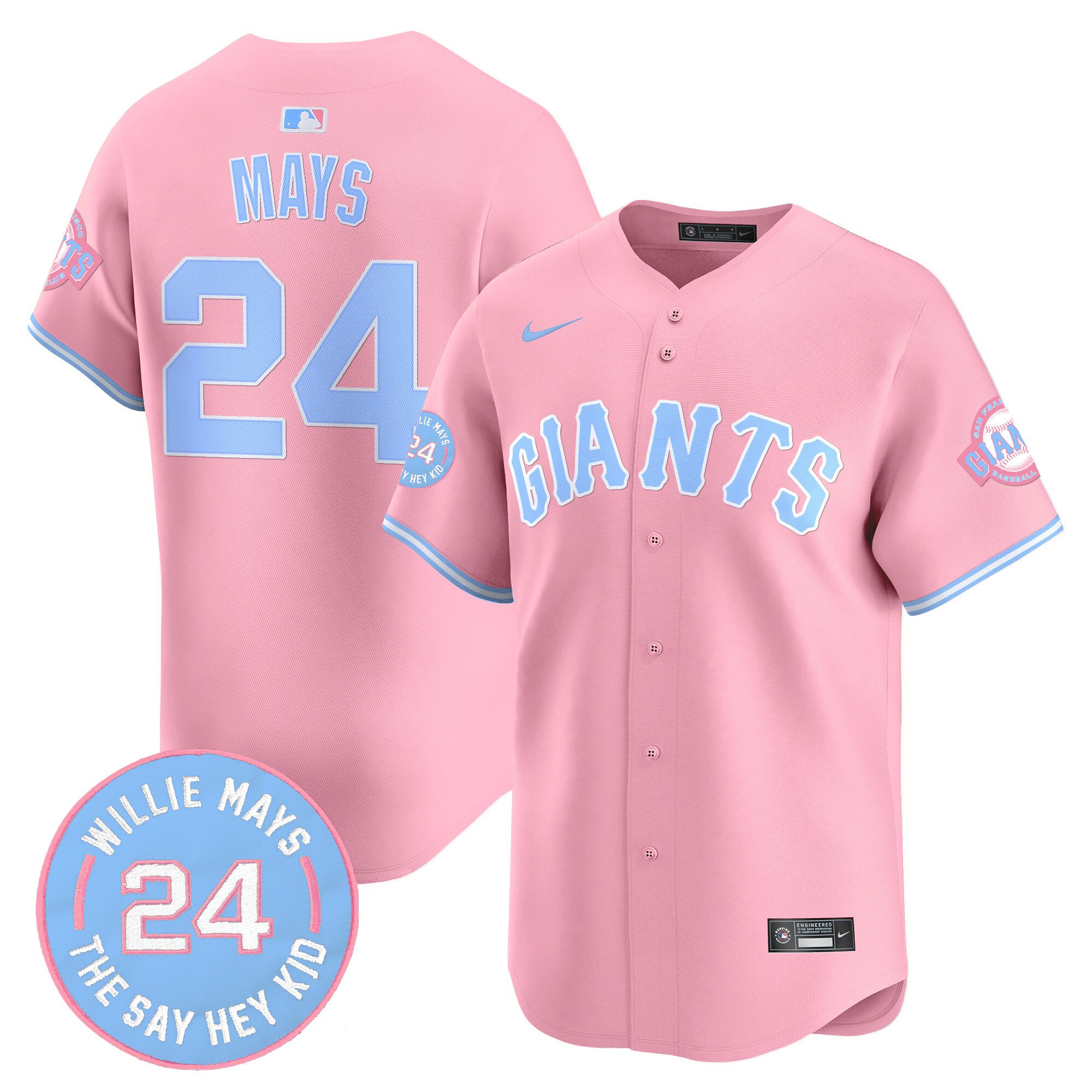 Unisex San Francisco Giants Bubblegum Pink Vapor Premier Limited Jersey – All Stitched