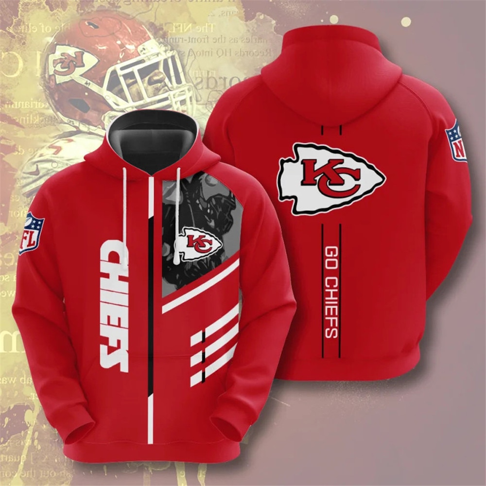 Kansas City Chiefs Hoodies 3 Lines Graphic Gift For Fans