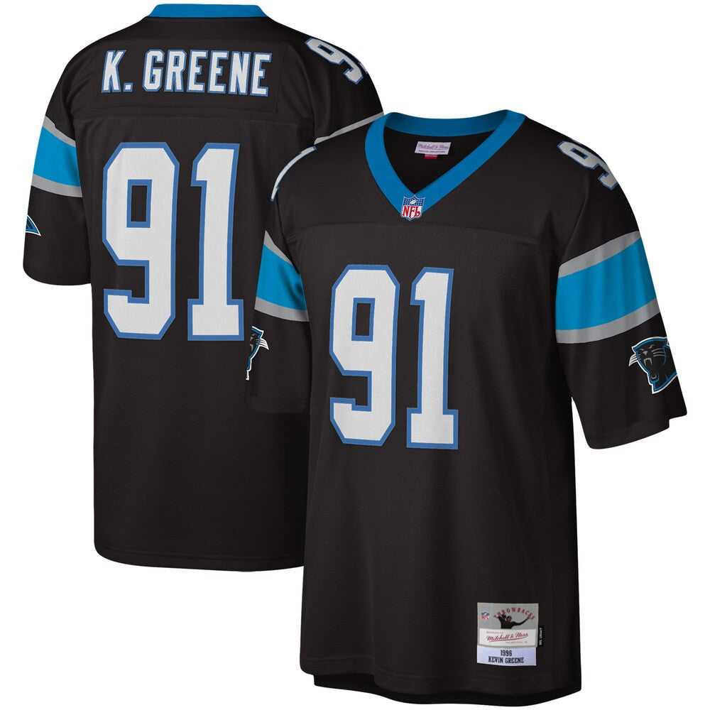 Men’S Carolina Panthers Kevin Greene Mitchell & Ness Black Legacy ...