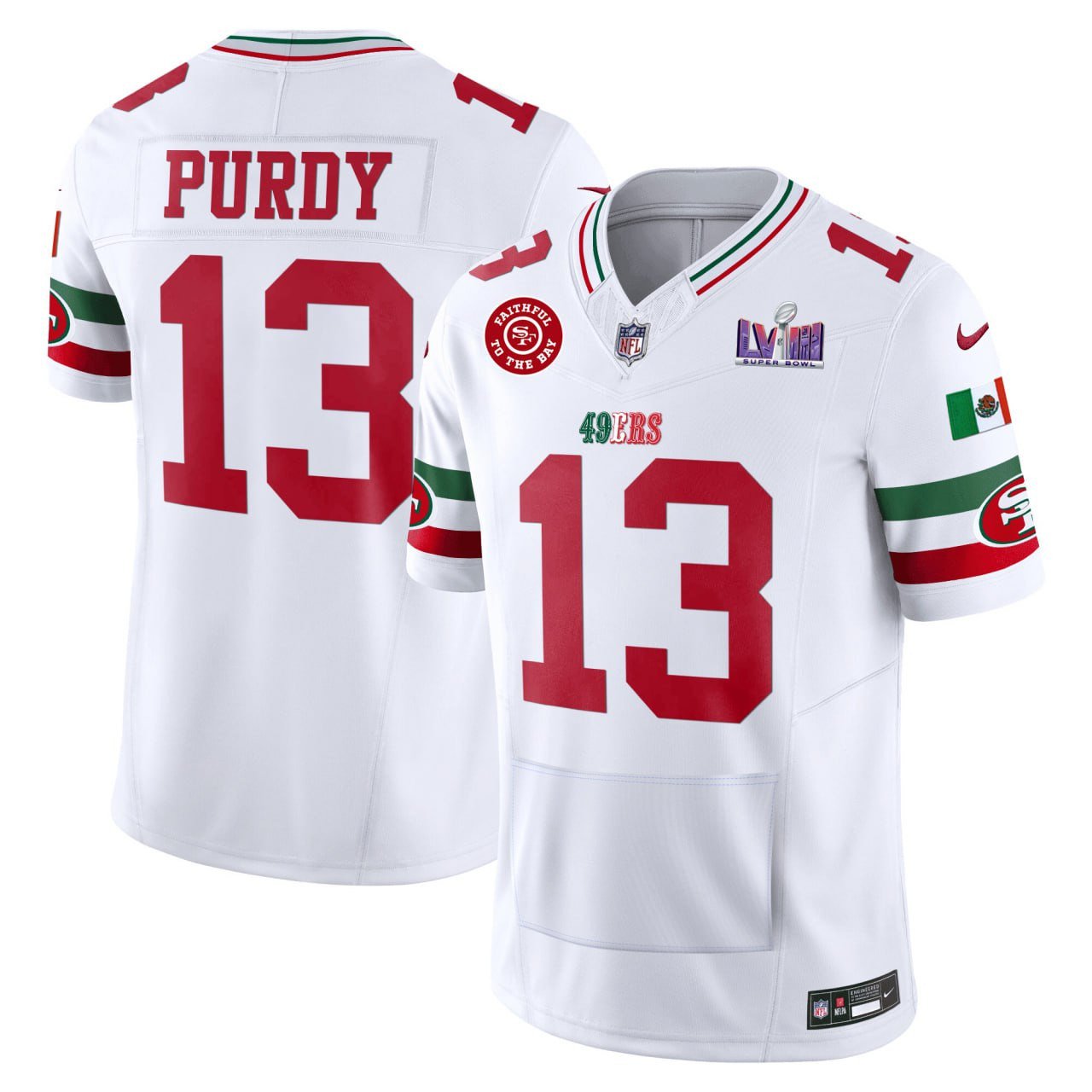 Brock Purdy San Francisco 49Ers With Pocket Jersey – All Stitched