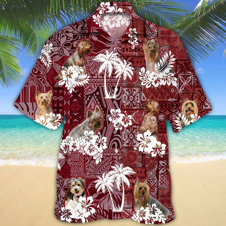 Yorkshire Terrier Hawaiian Shirt, Coolspod Dog Hawaii Aloha Beach Shirt For Men Women