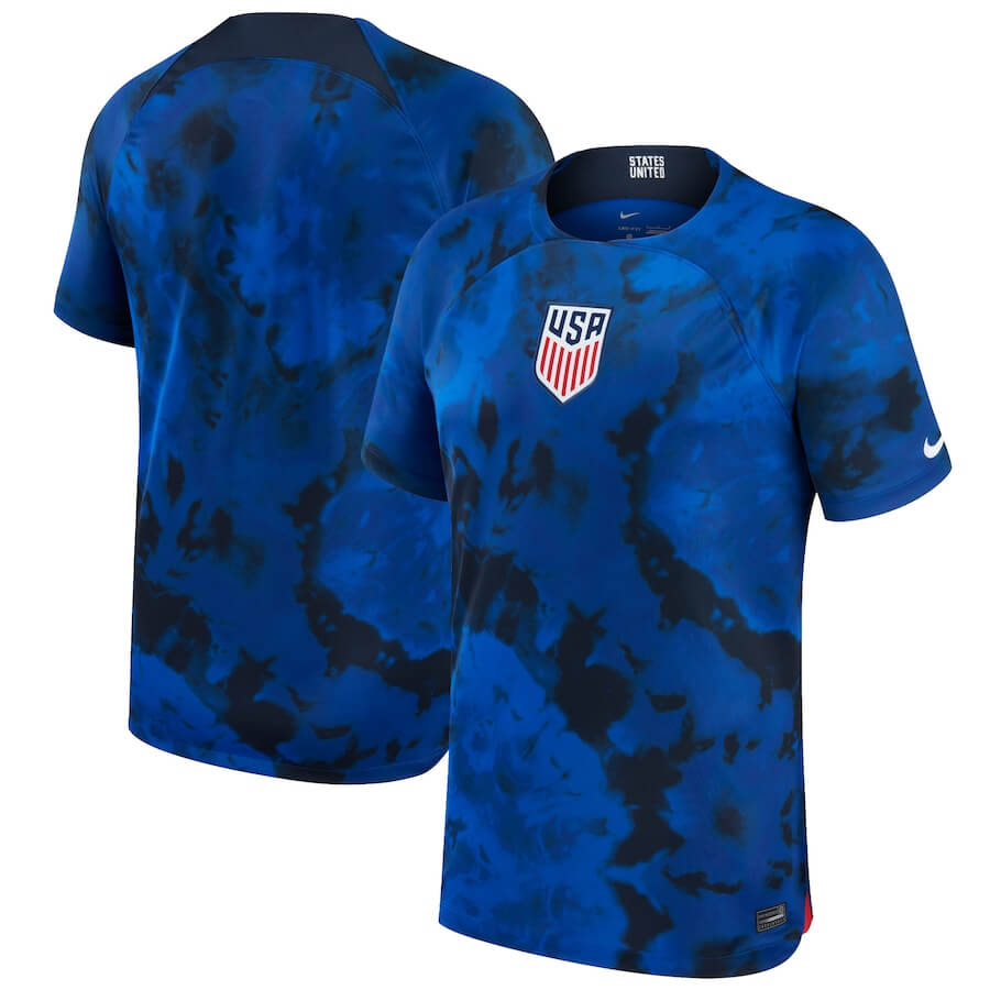 Usa National Team Away Stadium Shirt 2022  Customized Jersey Unisex – Blue