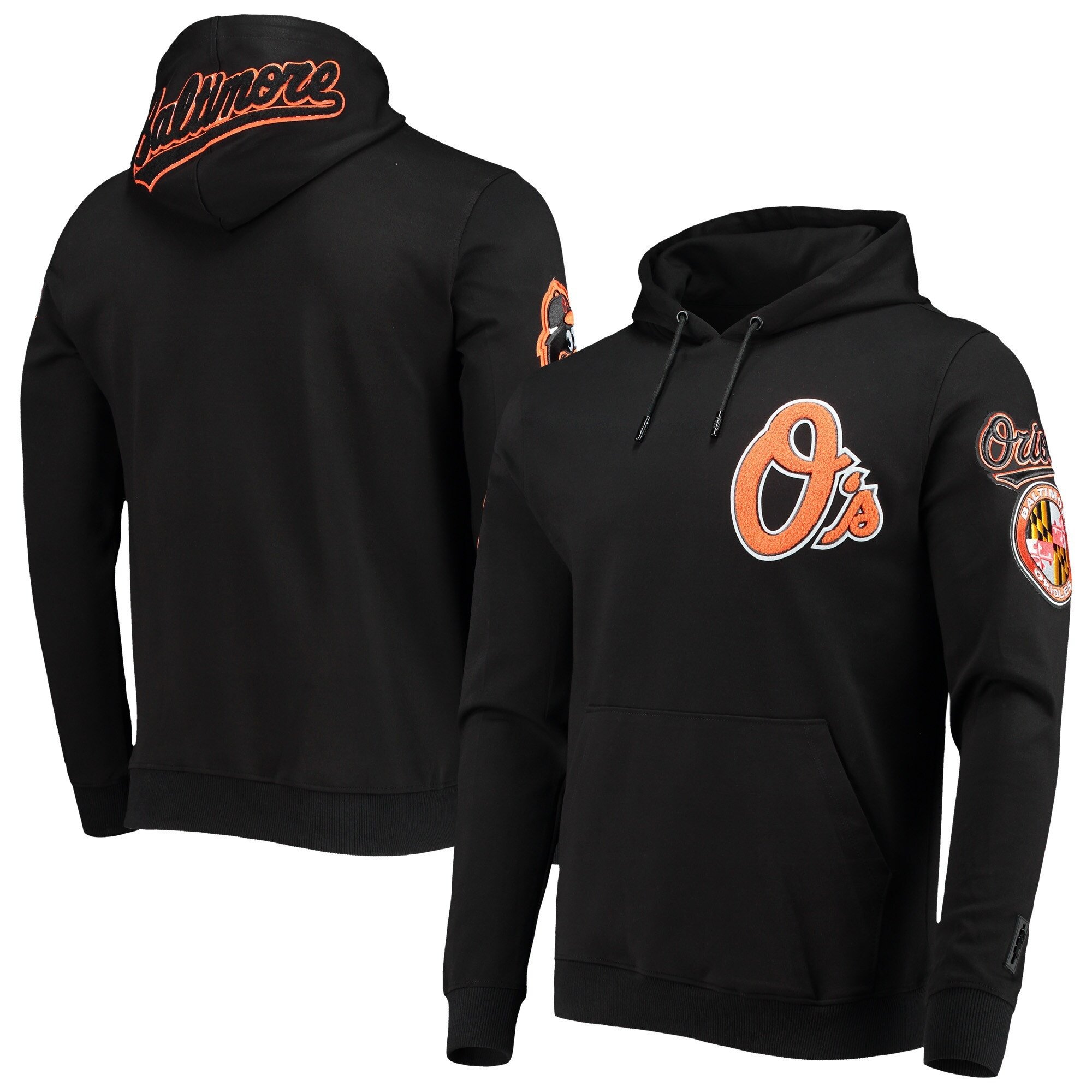 Baltimore Orioles Pro Standard Team Logo Pullover Hoodie – All Stitched