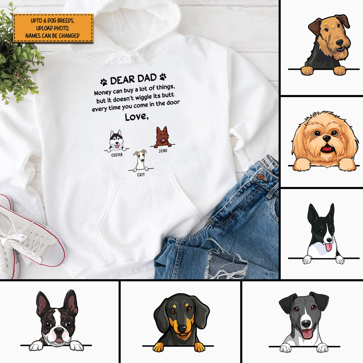 Money Can Buy A Lot Of Things, Funny Personalized Dogs Shirt, Customized Gifts For Dog Lovers, Custom Tee Hoodie New Hoodies