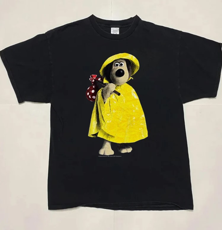 Wallace and Gromit 1989 Retro Style T-Shirt Outfit, Shirt Outfit Idea