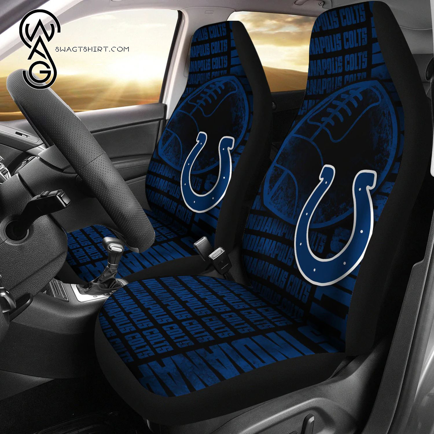 Indianapolis Colts Sports Team Car Seat Cover Set CSC7227