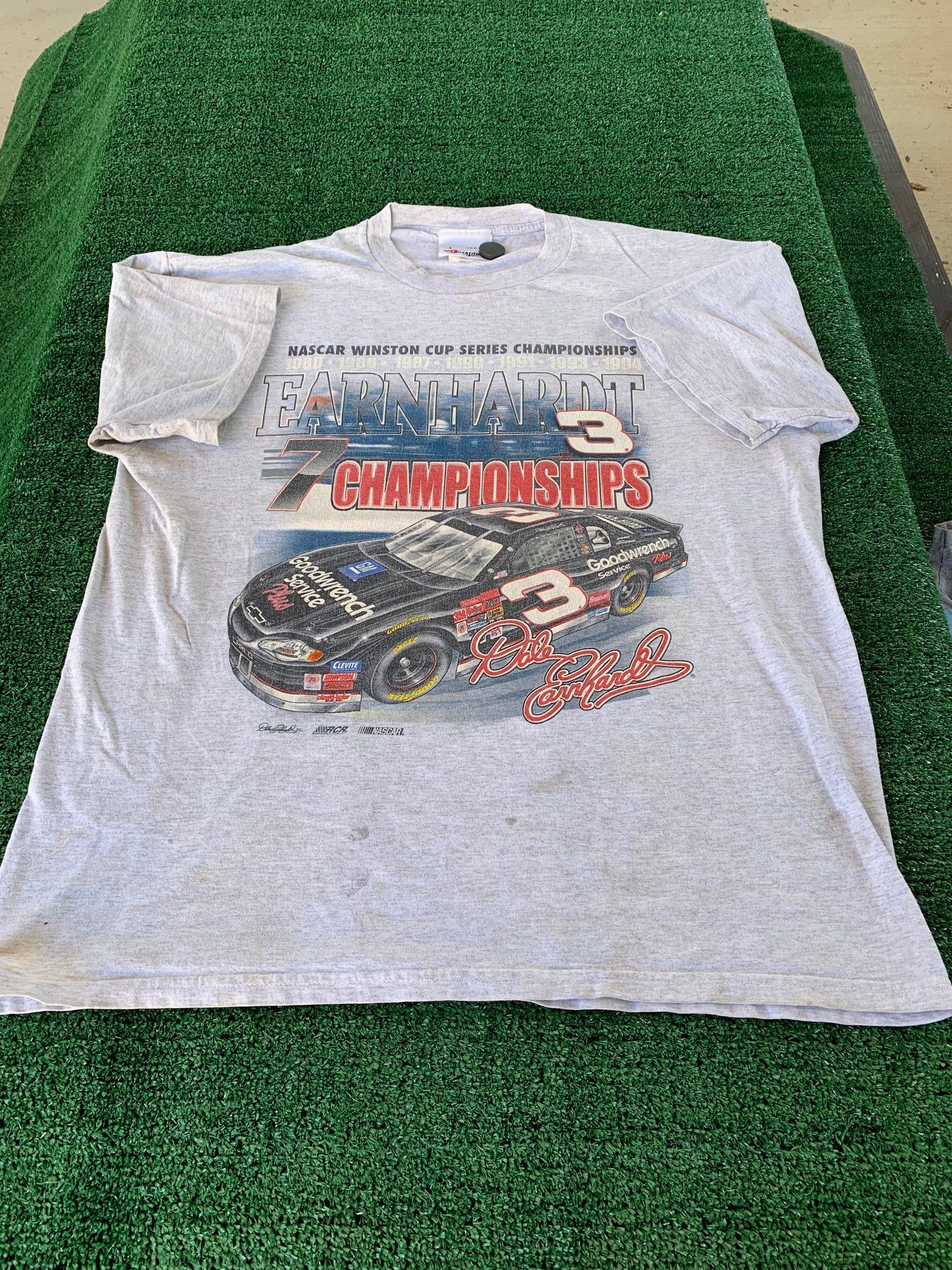 Vintage 90S Dale Earnhardt Championship T-Shirt L