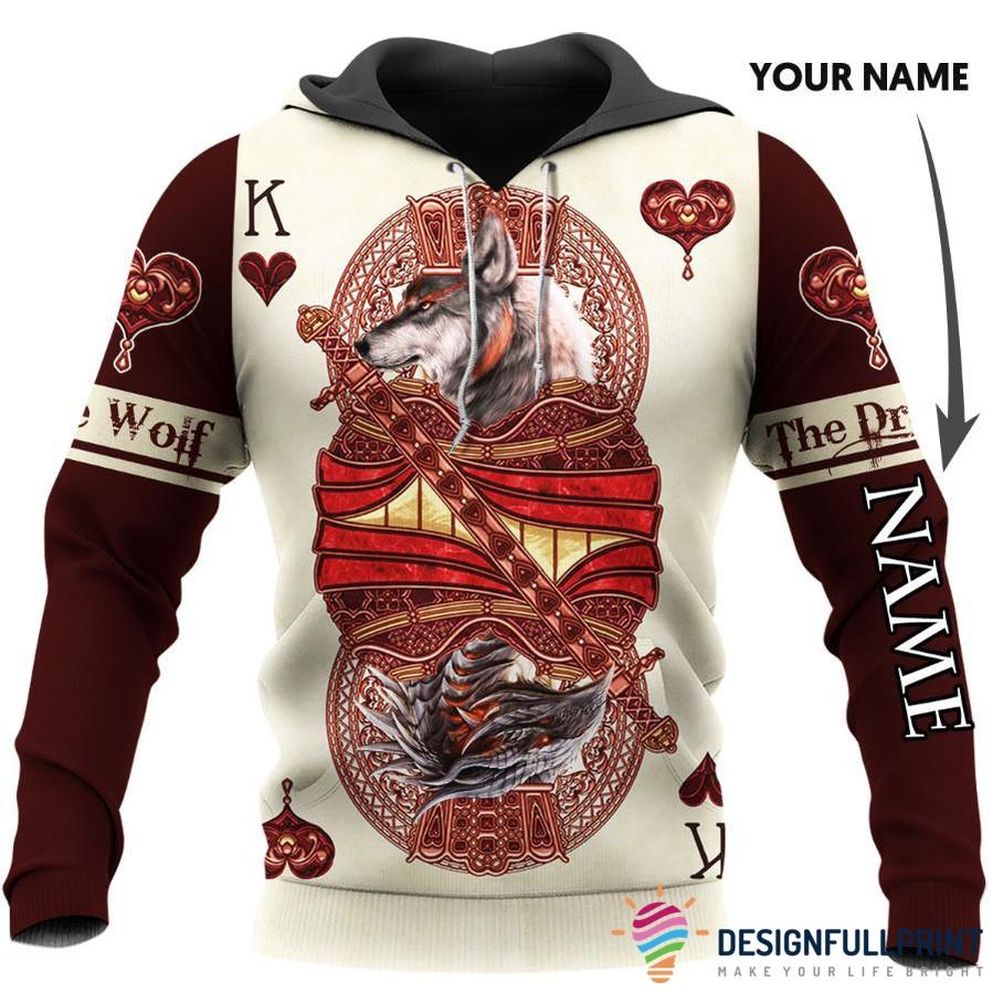 The King Wolf And Dragon Personalize …