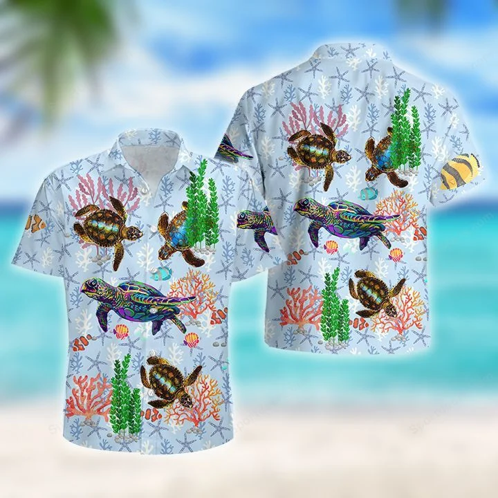 Turtle – Fly Turtle Hawaiian Shirt, Summer Gift, Hawaiian Shirts For Men, Aloha Beach Shirt