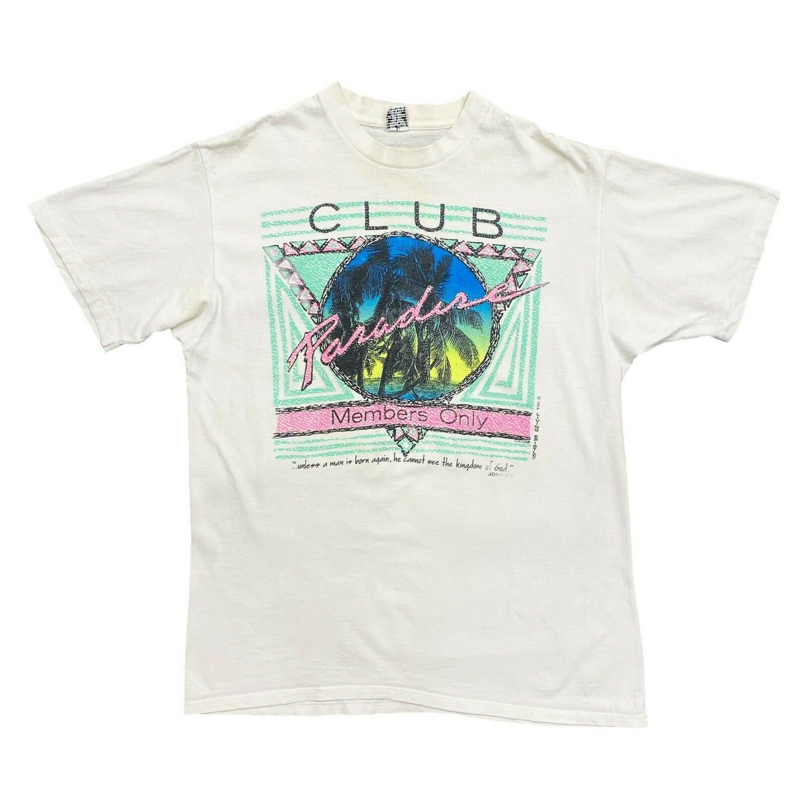 Club Paradise Members Only Tshirt | Vintage 80S Single Stitch Vtg