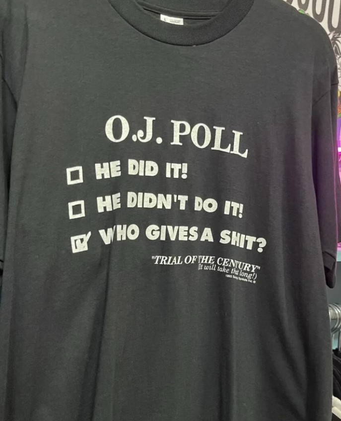 OJ Simpson Poll Shirt Outfit