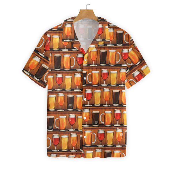 Beer Mugs Hawaiian Shirt Summer Beach Clothing Clothes For Men Women Ht