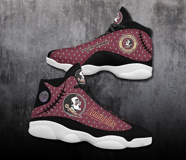 Florida State Seminoles Custom Name American Football Air Jordan 13 Shoes JD13 V1953