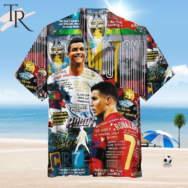 Cristiano Ronaldo Cr Football Top Soccer Player 3D Hawaiian Shirt