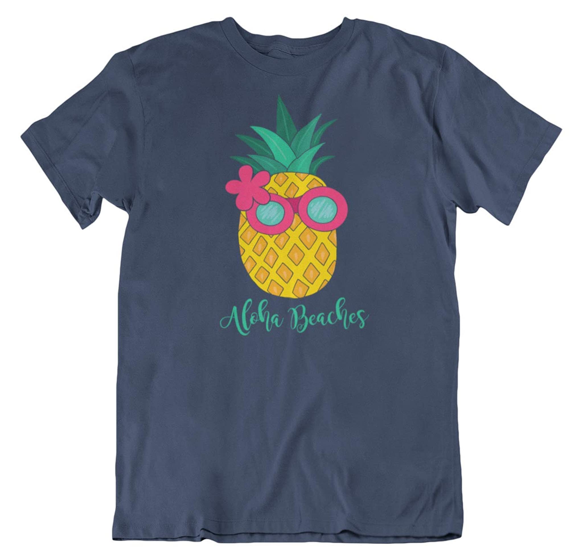 Hawaiian Tropical Aloha Beaches Pineapple T-Shirt Clothing & Outfit for Summer