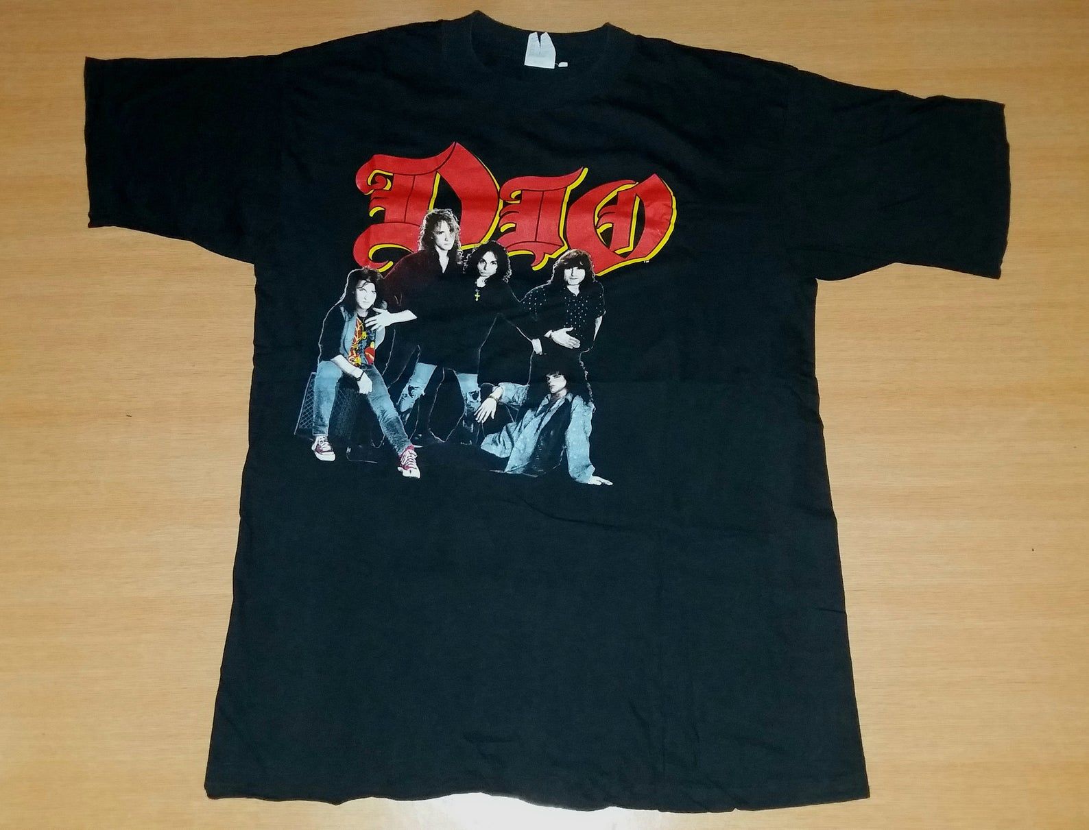 Vintage 1990 Dio Lock Up The Wolves Tour Concert Promo 80S T-Shirt