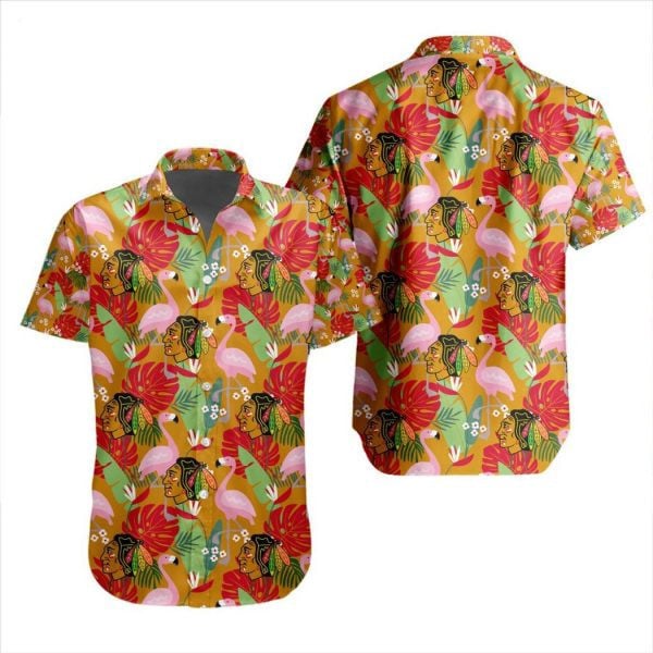 Nhl Chicago Blackhawks Special Aloha Style Design 3D Hawaiian Shirt