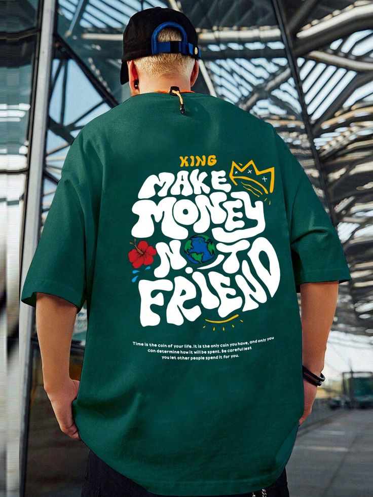 Camiseta Con Hombros Caídos Y Estam …