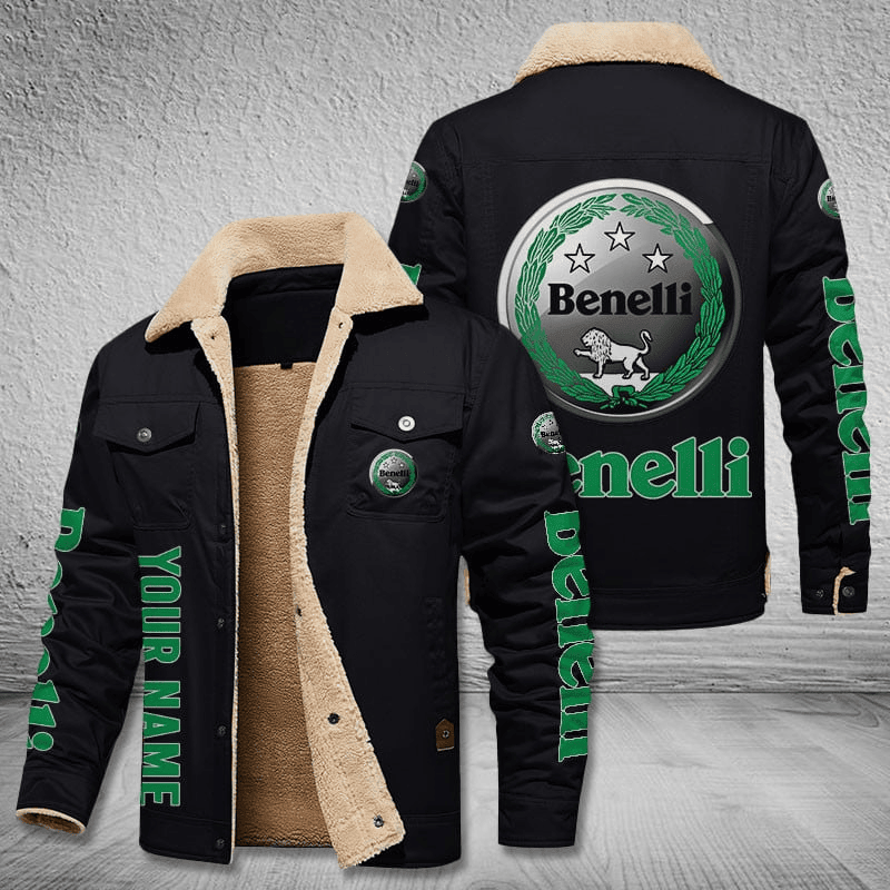 Benelli Unisex Custom Name Stand Collar Jacket