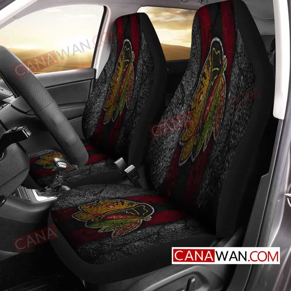 Chicago Blackhawks Car Seat Cover Set CSC6497