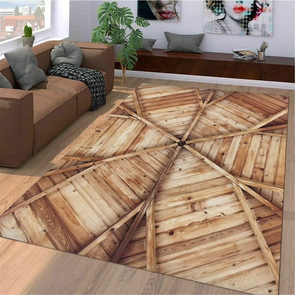 Wooden Texture Area Rug